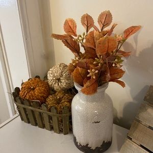 Flores de Otoño. Set de tres. Fall leaves stems. Set of three.